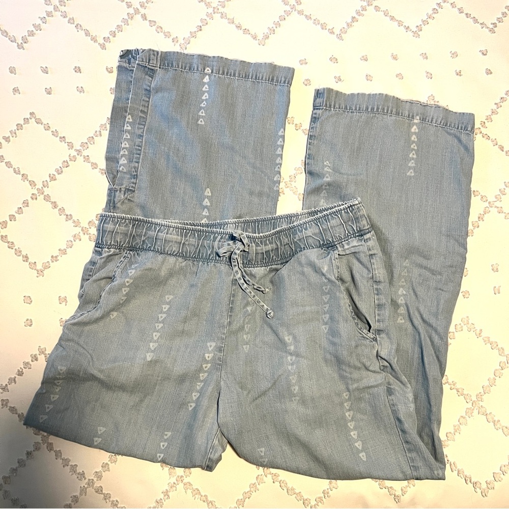 Light thin airy denim lounge pants
